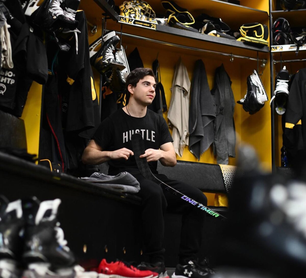 One Timer hockey stick production